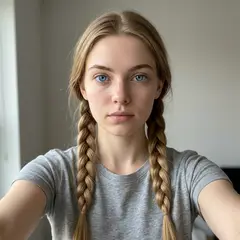 Modern selfie version of the Half-Elf Ranger portrait