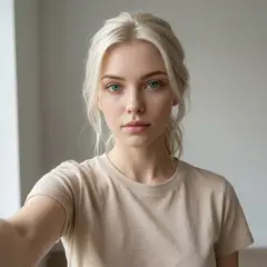 Modern selfie version of the Human Cleric portrait