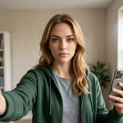 Modern selfie version of the Dragonborn Paladin portrait